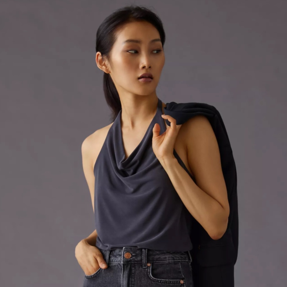 By Anthropologie Cowl Neck Halter